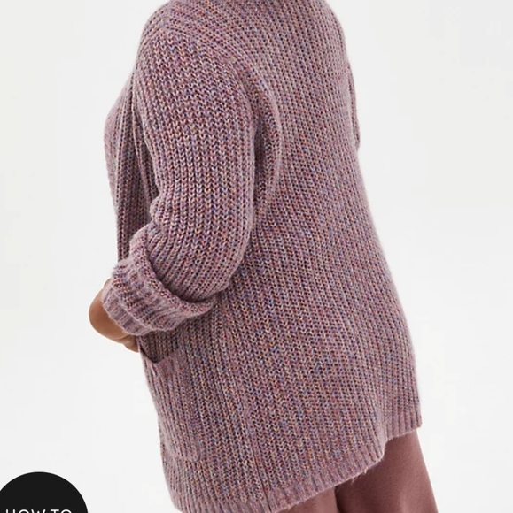 🆕RAINBOW THREAD LUREX  CARDIGAN - Picture 3 of 7